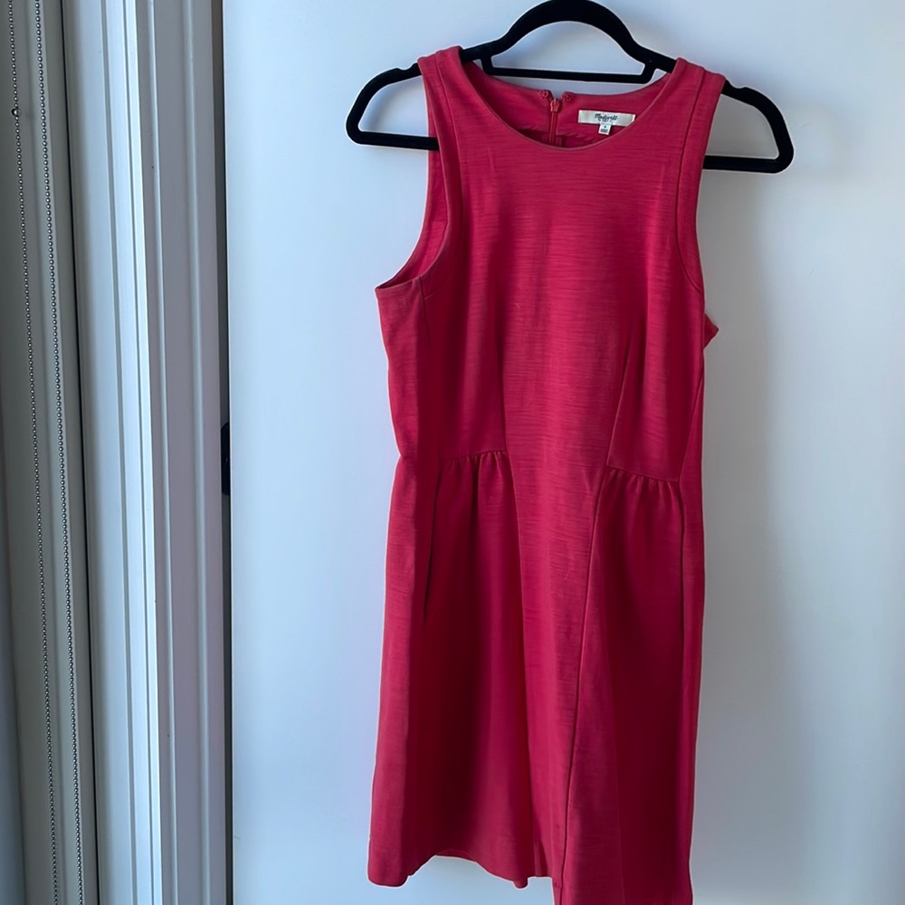 Madewell mini red dress with pockets!
